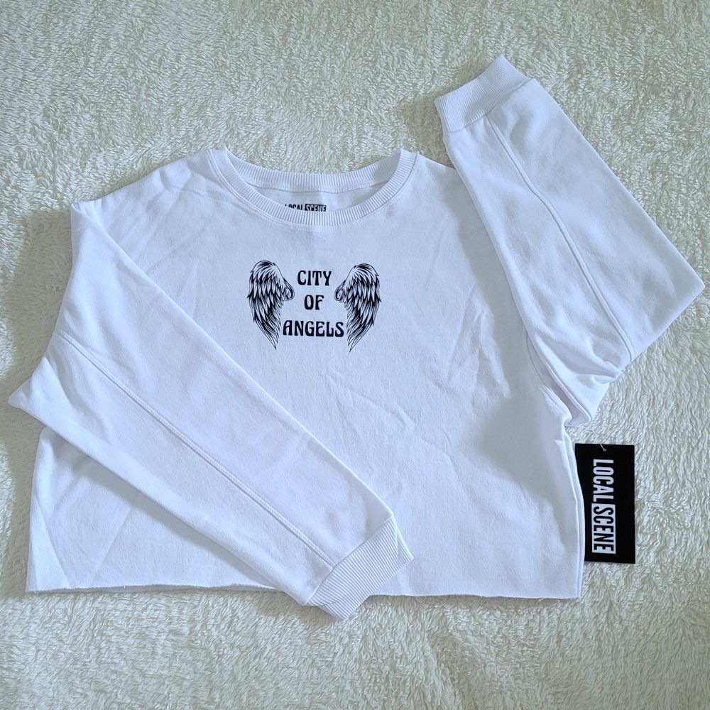 Local Scene "City of Angels"😇 Cropped Sweatshirt - NWT